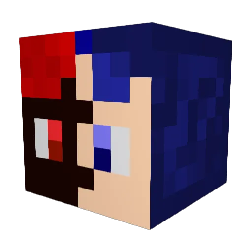 moonlightstrolls Minecraft avatar head, 3D render