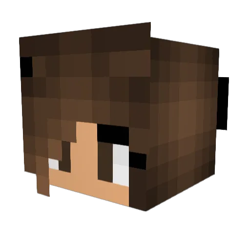 moonlightwolf14 Minecraft avatar head, 3D render