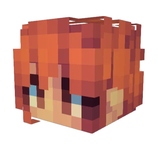 moonlit30 Minecraft avatar head, 3D render