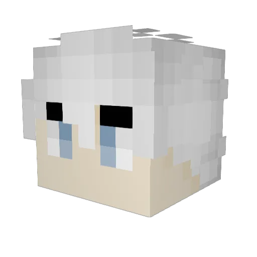 moonlite1111 Minecraft avatar head, 3D render