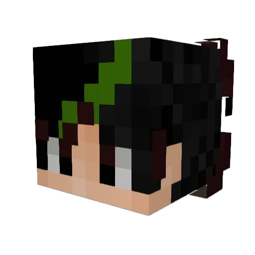 moonlite3 Minecraft avatar head, 3D render