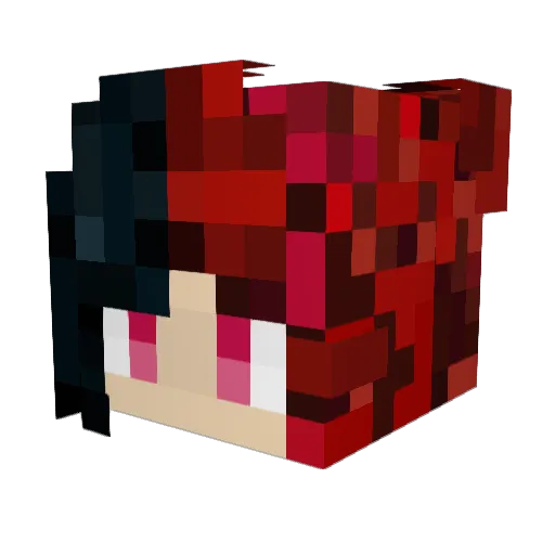 moonlitjae Minecraft avatar head, 3D render