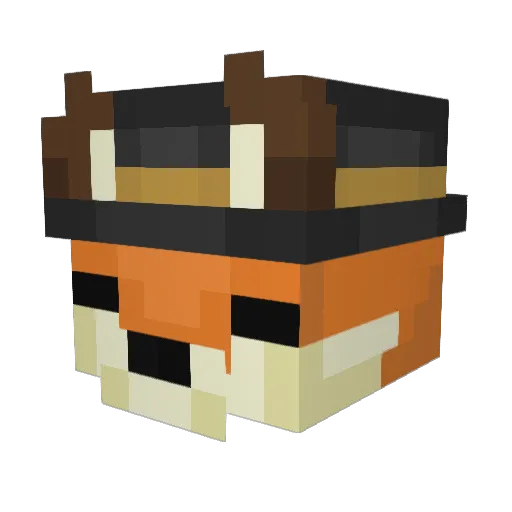moonlitquills Minecraft avatar head, 3D render