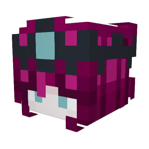 moonphiel_ Minecraft avatar head, 3D render