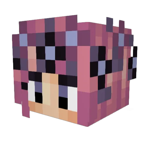 moonrecruit Minecraft avatar head, 3D render