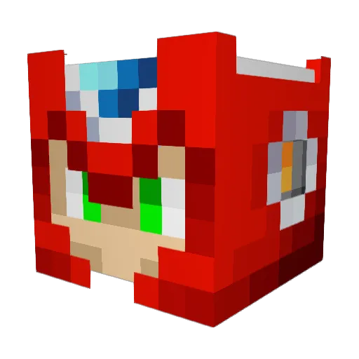 moonsday Minecraft avatar head, 3D render