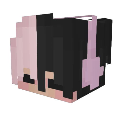 moonshoshii Minecraft avatar head, 3D render