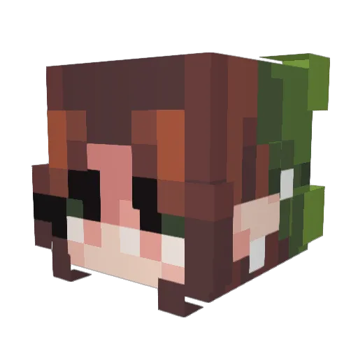 moonshxnx Minecraft avatar head, 3D render