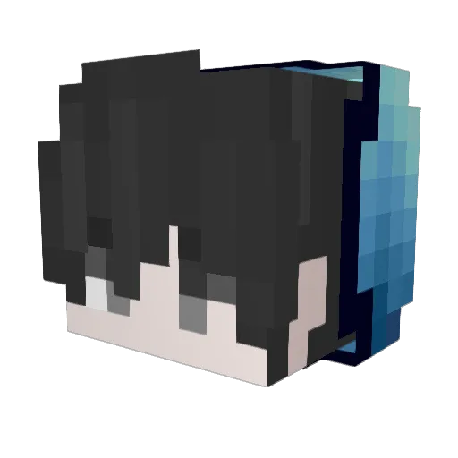 moonsmoked Minecraft avatar head, 3D render