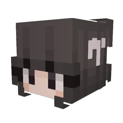 moonsparkledaisy Minecraft avatar head, 3D render