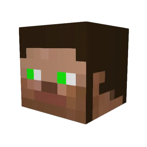 moonstrikee Minecraft avatar head, 3D render