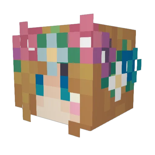 moonsugar33 Minecraft avatar head, 3D render