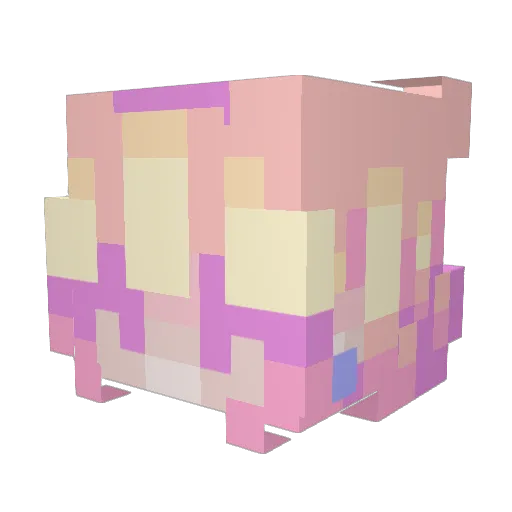 moontixa Minecraft avatar head, 3D render