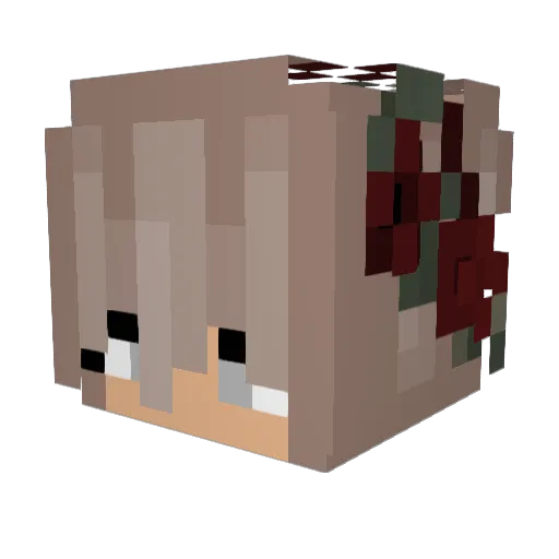 moontrinity Minecraft avatar head, 3D render