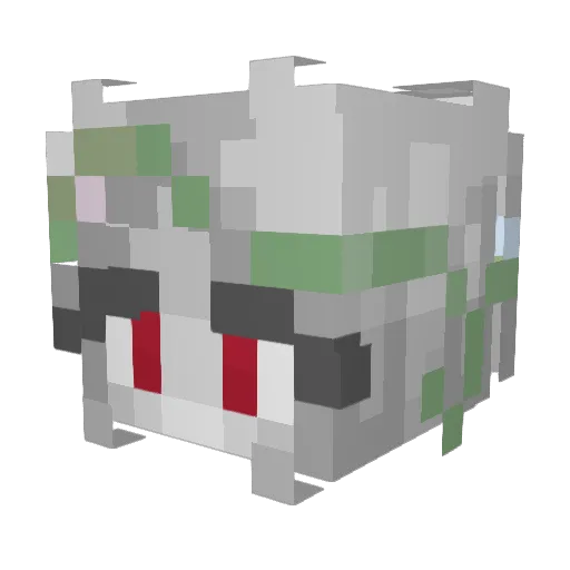 moonvvein Minecraft avatar head, 3D render
