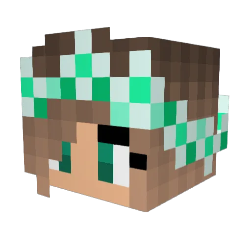moonwatcher99 Minecraft avatar head, 3D render