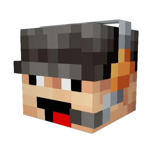 moonwave808 Minecraft avatar head, 3D render