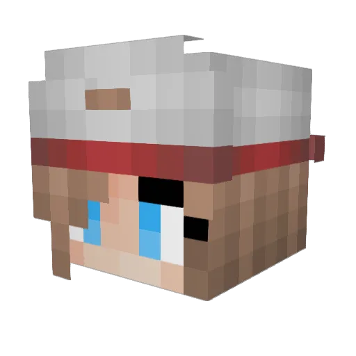 moonxcity Minecraft avatar head, 3D render