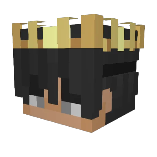 moonxha Minecraft avatar head, 3D render