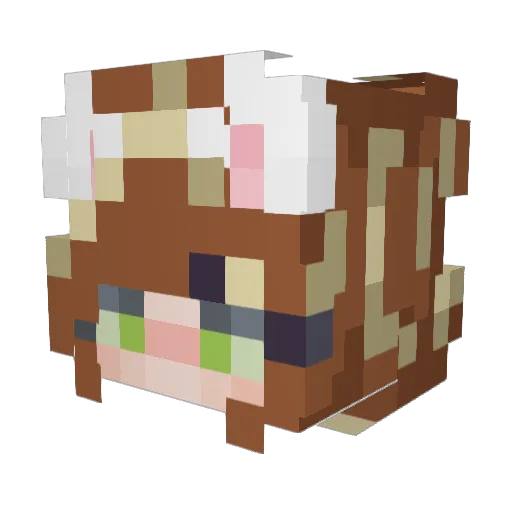 moonxqtz Minecraft avatar head, 3D render
