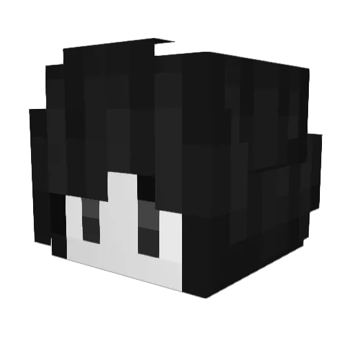 moonycaroll Minecraft avatar head, 3D render