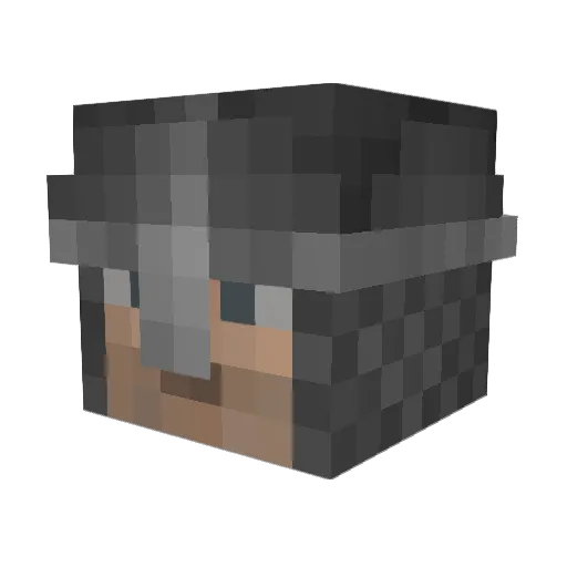 moonyluvsu Minecraft avatar head, 3D render
