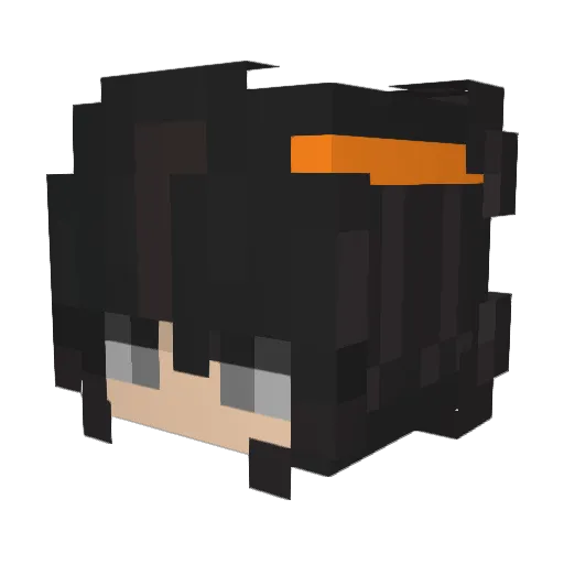 moonyriot Minecraft avatar head, 3D render