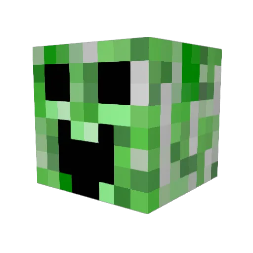 moonzzz Minecraft avatar head, 3D render