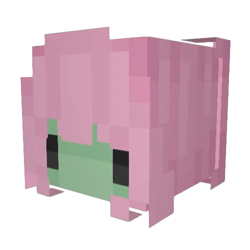 mooogick Minecraft avatar head, 3D render