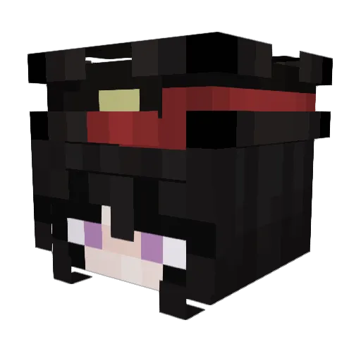 mooon_fish Minecraft avatar head, 3D render