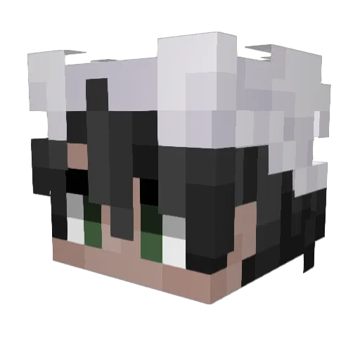 mooonjenki Minecraft avatar head, 3D render