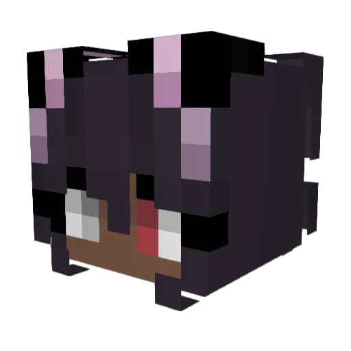 mooonxberry Minecraft avatar head, 3D render
