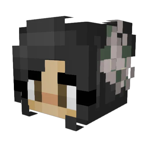 moooonsz Minecraft avatar head, 3D render