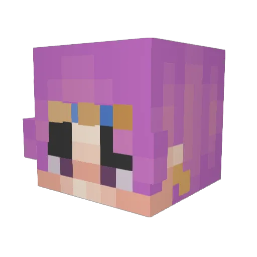 moooooooooooooo Minecraft avatar head, 3D render