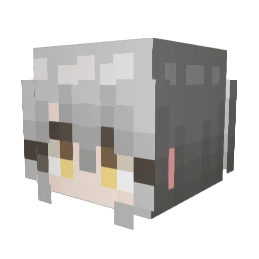 mooooouse Minecraft avatar head, 3D render