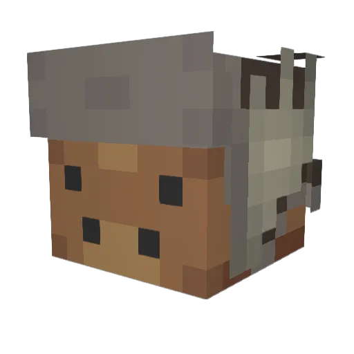 mooose222 Minecraft avatar head, 3D render