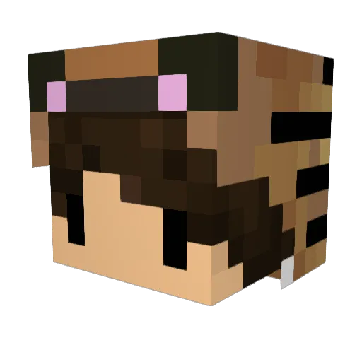 moooshh Minecraft avatar head, 3D render