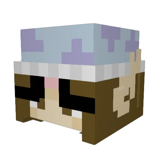 moopsters Minecraft avatar head, 3D render