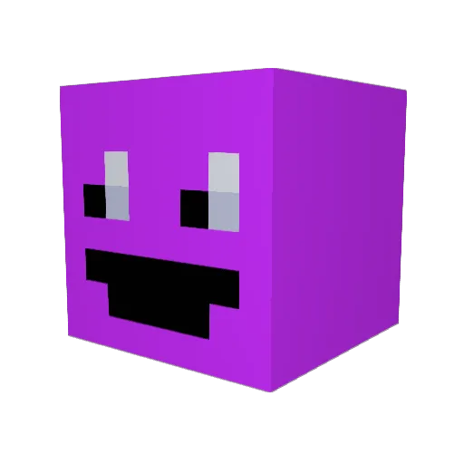 moopuy Minecraft avatar head, 3D render
