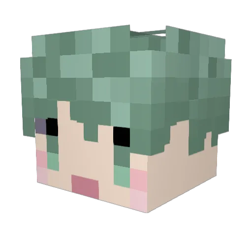moore_rs Minecraft avatar head, 3D render