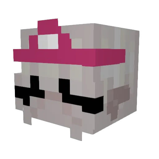 mooreeni Minecraft avatar head, 3D render