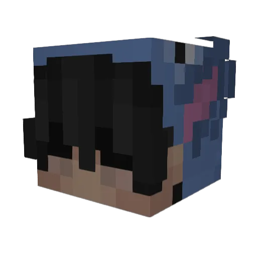 moorhs Minecraft avatar head, 3D render