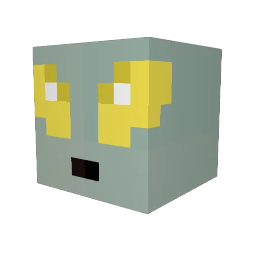 moose1134 Minecraft avatar head, 3D render