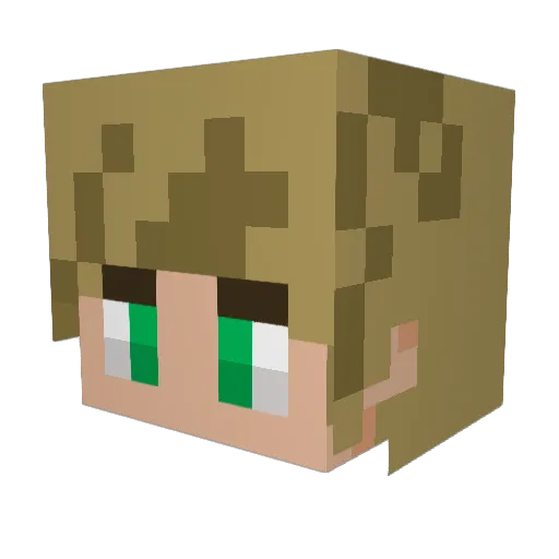 moose134 Minecraft avatar head, 3D render
