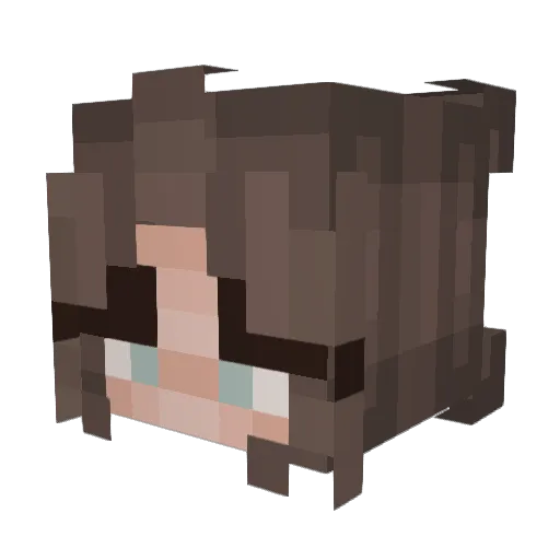 mooseamoo Minecraft avatar head, 3D render