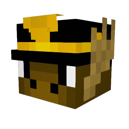 moosechris Minecraft avatar head, 3D render
