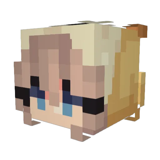 moosepita Minecraft avatar head, 3D render