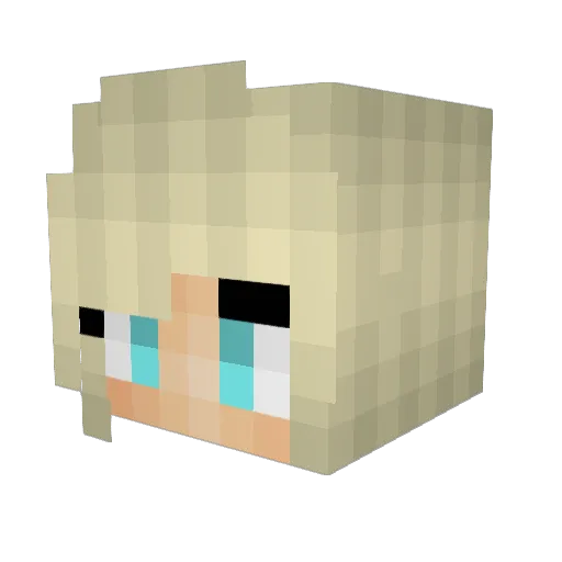 mooseslag Minecraft avatar head, 3D render