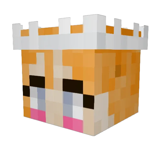 moosh_shrooms Minecraft avatar head, 3D render