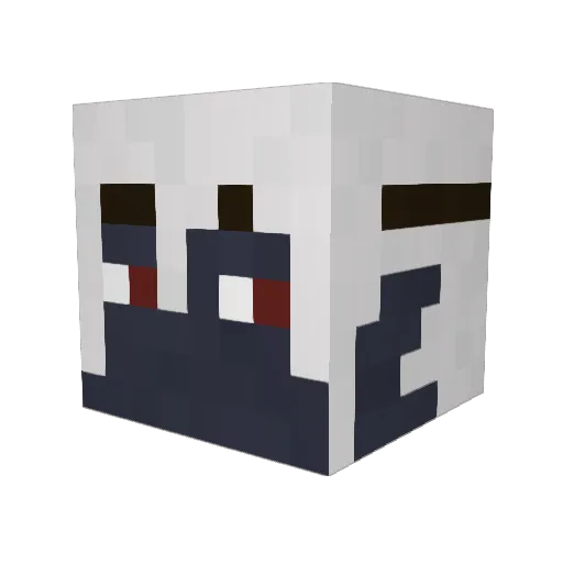mooska Minecraft avatar head, 3D render